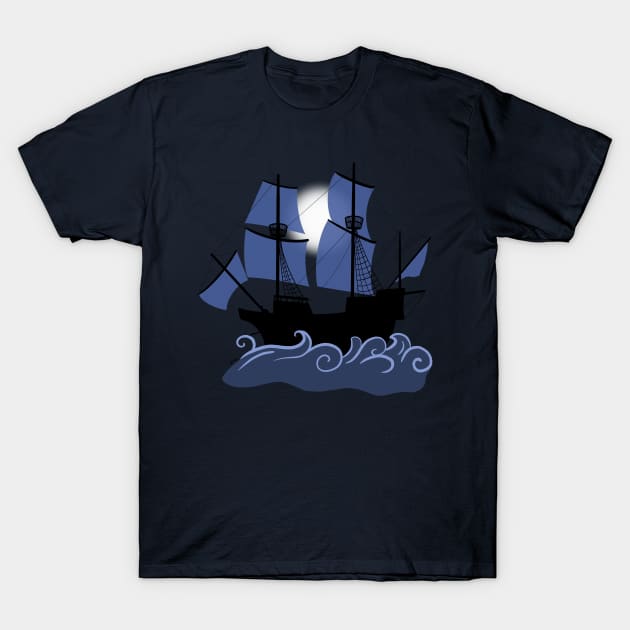 Galleon T-Shirt by Perezart99